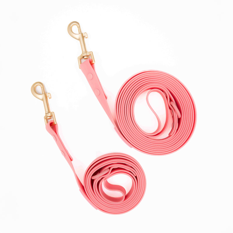 Set Pechera Rosado | Arnés No Pull + Correa PVC + Poop Bag