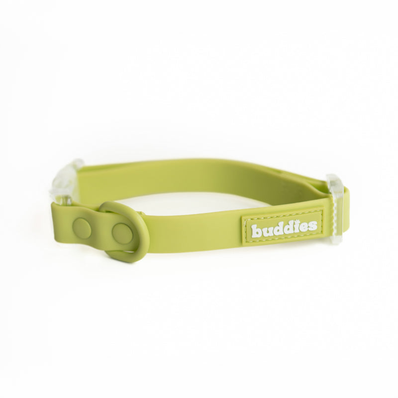 Verde | Collar PVC + Correa PVC + Poop Bag